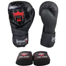 Dragon Yakuza Boks Eldiveni Muay Thai Kick Boks Eldiveni ve Bat 2000 Boks Bandajı 2’li Set