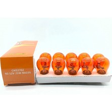 Cmsolar 12V 93 21W Turuncu (Amber) Ampul 10'lu Paket