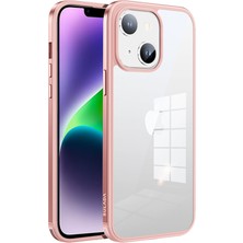 Xstep Case Xstepcase Sulada Minrui Serisi iPhone 14 Şok Geçirmez Elektrokaplatma Metal Çerçeve Yüksek Şeffaflık Tpu+Temperli Cam Arka Koruyucu Telefon Kabuğu (Yurt Dışından)