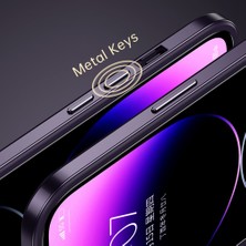 Xstep Case Xstepcase Sulada Minrui Serisi iPhone 14 Şok Geçirmez Elektrokaplatma Metal Çerçeve Yüksek Şeffaflık Tpu+Temperli Cam Arka Koruyucu Telefon Kabuğu (Yurt Dışından)