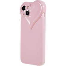 Xstep Case Xstepcase iPhone 14 Için Fingerprint Anti-Farrint Tpu Yumuşak Cep Telefon Kılıfı Kalp Şeklinde Kamera Koruma Telefon Kapağı (Yurt Dışından)