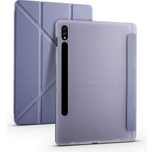 Nezih Case Samsung Galaxy Tab S7 Fe-S8 PLUS-X800-T737 Standlı Kalem Bölmeli Akıllı Trifolding Kılıf