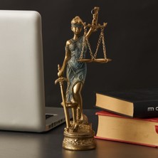Hediyesepeti Hediye Sepeti Adalet Terazisi Heykeli 25 cm Biblo