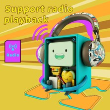 Happy World Shopping Kablosuz Bluetooth Renkli Graffiti Kulaklıklar Tf Kart Fm Radyo Müzik Kulaklık Derin Bas Hıfı Stereo Oyun Kulaklığı (Yurt Dışından)