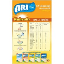 Arı Mama Ballı Irmikli Kahvaltı 12 Vitamin 6 Mineral 200GR x 2