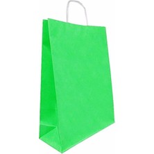 Çıtı Pıtı Store 32X40 Büküm Saplı Çanta 10 Lu Yeşil
