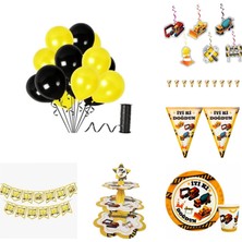 Çıtı Pıtı Store Iş Makinaları Inşaat Temalı Süsleme Seti