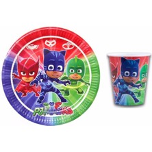 Çıtı Pıtı Store Pj Masks Karton Tabak Bardak Seti 8 Li Set