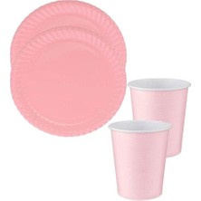 Çıtı Pıtı Store Açık Pembe Tabak-Bardak Set