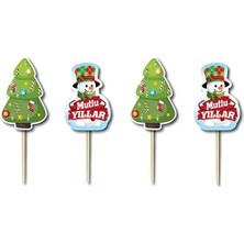 Çıtı Pıtı Store Yılbaşı Mutlu Yıllar Cup Kek Kürdan 10 Lu