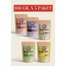 Mare Mosso Aromalı Filtre Kahve Tanışma Seti + 100  gr x 5 Paket ( Öğütülmüş)