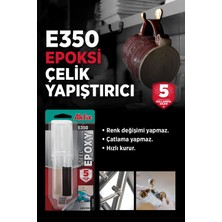 Akfix E350 Epoksi Çelik Yapıştırıcı Şırınga 25 ML