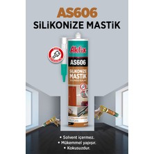 Akfix AS606 Silikonize Akrilik Mastik 500GR Bej