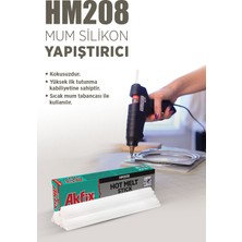 Akfix HM208 Mum Silikon 1kg (8mm) Şeffaf Ince(Kutulu)