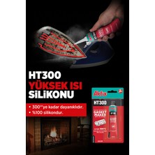 Akfix HT300 Rtv Yüksek Isı Silikonu 50GR Siyah