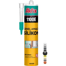 Akfix 1100E Genel Amaçlı Silikon 280GR Siyah