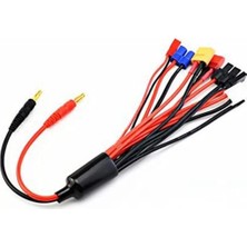 Gorgeous Rc Lipo Pil Şarj Konektörü Adaptörleri 9 In 1 Splitter Kablosu 4.0 mm. Muz Fiş Jst T Fiş XT60 Ec3 (Yurt Dışından)