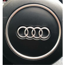 Yıldız Tuning Audi Uyumlu Direksiyon Logo Çerçeve Yuvarlak Model