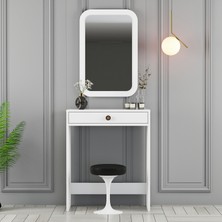 Variant Mobilya Variant Lizbon Mini Makyaj Masası Aynalı - Beyaz / Beyaz