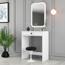 Variant Mobilya Variant Lizbon Mini Makyaj Masası Aynalı - Beyaz / Beyaz