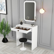Variant Mobilya Variant Lizbon Mini Makyaj Masası Aynalı - Beyaz / Beyaz