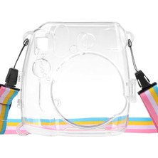 Shun Omuz Askısı ile Fujifilm Instax Mini 8/8+/9 Anında Kamera Için Koruyucu Crystal Clear Hard Case Kapak (Yurt Dışından)