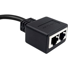 Gorgeous 2'si 1 Arada RJ45 Bölücü Lan Ethernet Ağı RJ45 Konnektör Genişletici Adaptör Kablosu 1 Erkek - 2 Kadın (25 cm.) (Yurt Dışından)