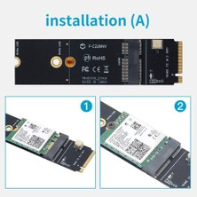 Gorgeous Kablosuz M.2 A+E Anahtar Yuvası M.2 M Anahtar Wifi Bluetooth Adaptörü İçin AX200 9260 B cm.94352Z Kart Nvme Pcı Express SSD Bağlantı Noktası (Yurt Dışından)