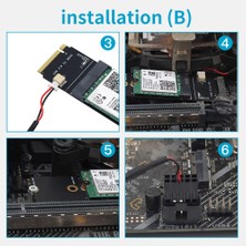 Gorgeous Kablosuz M.2 A+E Anahtar Yuvası M.2 M Anahtar Wifi Bluetooth Adaptörü İçin AX200 9260 B cm.94352Z Kart Nvme Pcı Express SSD Bağlantı Noktası (Yurt Dışından)