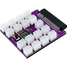 Gorgeous Yükseltme Sürümü Atx 17 x 6pin Güç Kaynağı Breakout Board Adaptörü Dönüştürücü 12 V Ethereum Btc Madenciliği İçin (Yurt Dışından)