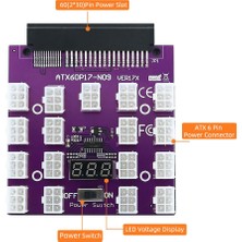 Gorgeous Yükseltme Sürümü Atx 17 x 6pin Güç Kaynağı Breakout Board Adaptörü Dönüştürücü 12 V Ethereum Btc Madenciliği İçin (Yurt Dışından)