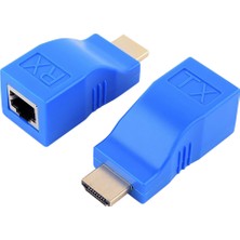 Gorgeous HDMI Uyumlu Genişletici 30M Iletim Mesafesi RJ45 - HDMI Uyumlu Hd Ağ Genişletici Dönüştürücü Adaptör (Yurt Dışından)