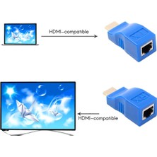 Gorgeous HDMI Uyumlu Genişletici 30M Iletim Mesafesi RJ45 - HDMI Uyumlu Hd Ağ Genişletici Dönüştürücü Adaptör (Yurt Dışından)