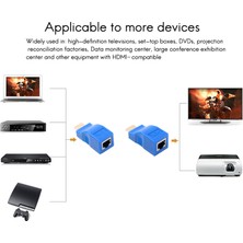 Gorgeous HDMI Uyumlu Genişletici 30M Iletim Mesafesi RJ45 - HDMI Uyumlu Hd Ağ Genişletici Dönüştürücü Adaptör (Yurt Dışından)