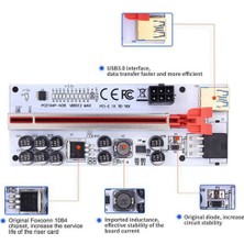 Gorgeous Yükseltici VER012 Max USB 3.0 Pcı-E Yükseltici Ver 012 Max Express 1x 16X Genişletici Gpu Yükseltici Adaptör Kartı LED Çalışma Göstergesi (Yurt Dışından)