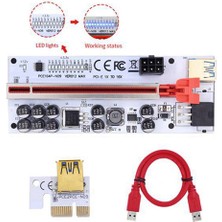 Gorgeous Yükseltici VER012 Max USB 3.0 Pcı-E Yükseltici Ver 012 Max Express 1x 16X Genişletici Gpu Yükseltici Adaptör Kartı LED Çalışma Göstergesi (Yurt Dışından)