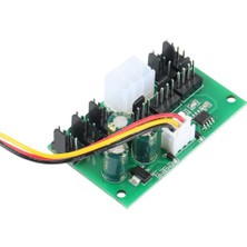 Gorgeous Bilgisayar Kasası Madenci Fan Hızı Kontrol Cihazı 8 Port 4-Pin Fan Hub Pwm Yüksek Güçlü Fan Kontrolörü Fan Hızı Regülatörü (Yurt Dışından)