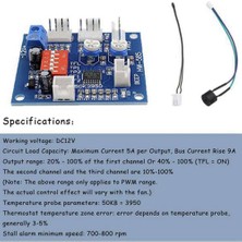 Gorgeous Dc 12V 4 Telli Yüksek Sıcaklık Fan Sıcaklık Kontrolü Hız Kontrol Cpu Modülü Sıcaklık Alarmı Pwm Pc Cpu (Yurt Dışından)