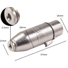 Gorgeous 3.5 mm. Kadın Baştan Büyük Üç Çekirdekli Dengeli Xlr Canon Kadın Mikser Kamera Mikrofon Ses Adaptörü (Yurt Dışından)