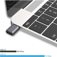 Gorgeous USB C - USB Adaptörü 2'li Paket, Tip C Erkek - USB 3.0 Dişi Adaptör Dizüstü Bilgisayarlar, Şarj Cihazları ve Daha Fazlası İçin Otg Dönüştürücü - Gri (Yurt Dışından)