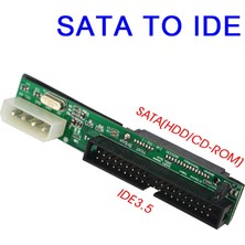 Gorgeous Sata - Ide Adaptörü Dönüştürücü 2.5 Sata Dişi - 3.5 Inç Ide Erkek 40 Pin Bağlantı Noktası 1.5gbs Desteği Ata 133 100 HDD CD DVD (Yurt Dışından)