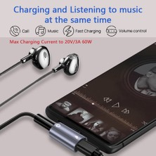 Gorgeous 2ın1 Kulaklık Dönüştürücü Adaptör, USB C Ila 3.5 mm. Ses ve Sam Sung S22 S21 İçin Pd 60W Hızlı Şarjlı Şarj Adaptörü (Yurt Dışından)