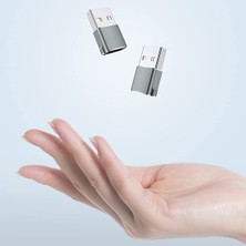 Gorgeous Paket USB C Dişi - USB Erkek Adaptör, Tip C Şarj Kablosu Güç Dönüştürücü iPhone 12 13 Pro Max Samsung İçin, Gri (Yurt Dışından)