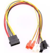 Gorgeous 4pin Molex - 3pin Fan Güç Kablosu Adaptör Konektörü 12V 7V 5V Soğutma Fanı Kablosu (Yurt Dışından)