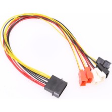 Gorgeous 4pin Molex - 3pin Fan Güç Kablosu Adaptör Konektörü 12V 7V 5V Soğutma Fanı Kablosu (Yurt Dışından)