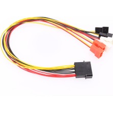 Gorgeous 4pin Molex - 3pin Fan Güç Kablosu Adaptör Konektörü 12V 7V 5V Soğutma Fanı Kablosu (Yurt Dışından)