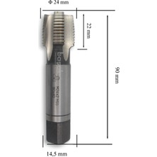 Mte M24X2 Ince Diş El Kılavuzu 2’li Takım Hss Dın 2181