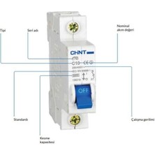 Chint Sıgorta10a 16a 20a 25a 32a 40a 12'Li)
