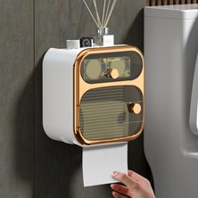Houdes 1 Set Duvara Monte Kağıt Havlu Dispenseri Tutacağı - Altın (Yurt Dışından)