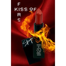 IRSHI - Saten Bitişli Ruj - Satin Lipstick - Kiss of Fire - Vegan & Cruelty-free - 3,3 g